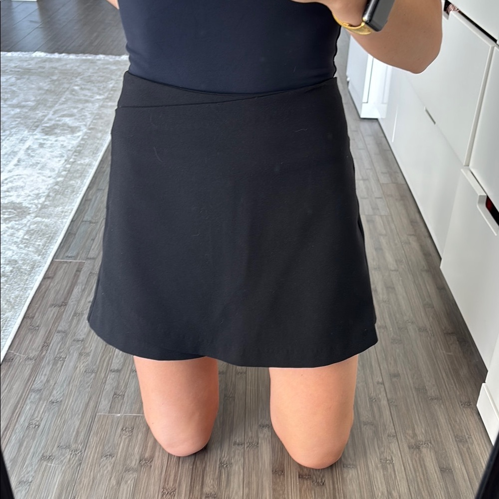 Stradivarius Black Mini Skirt skort